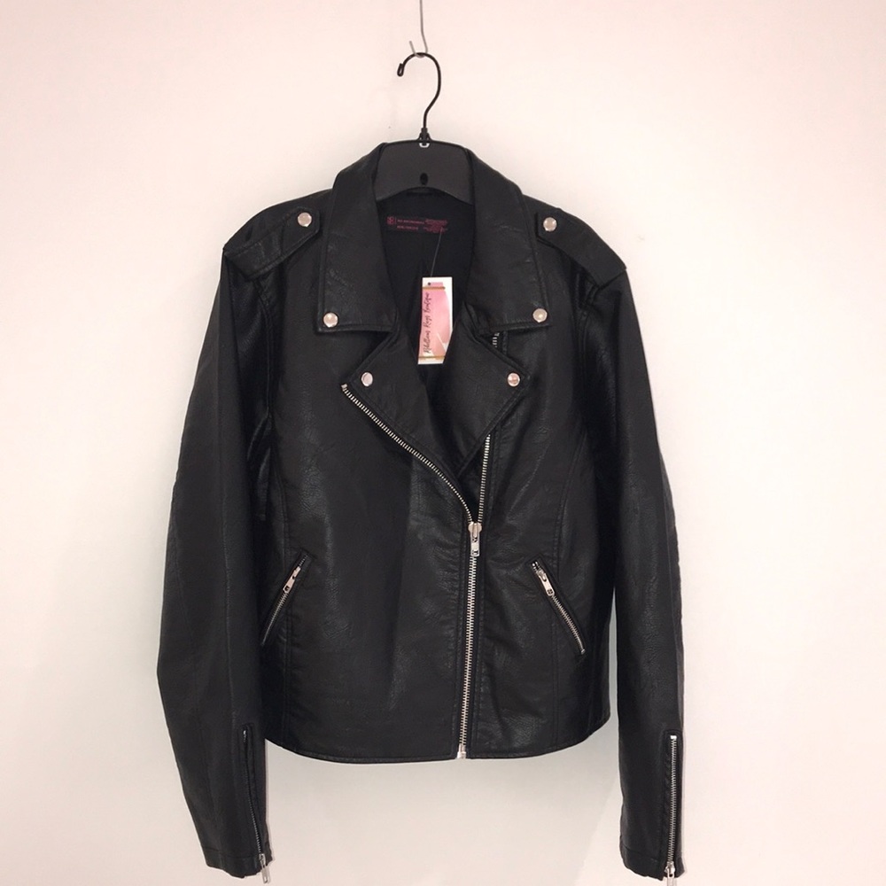 Womens Leather Biker Jacket